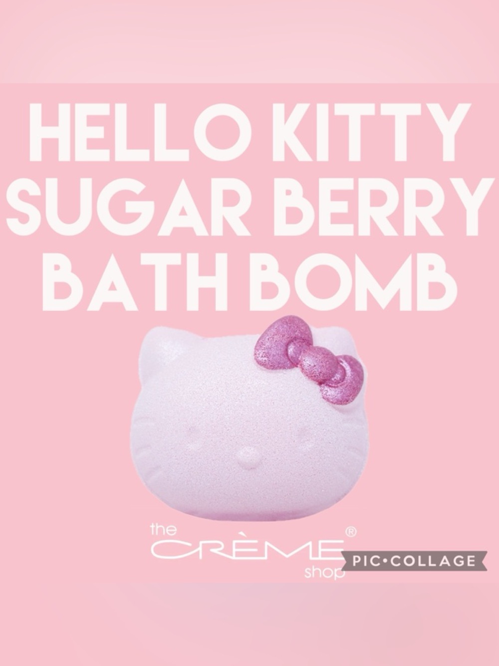 ✨The Crème Shop x Hello Kitty Hello Fizzy! Aromatherapy Bath Bomb Sugar Berry✨
